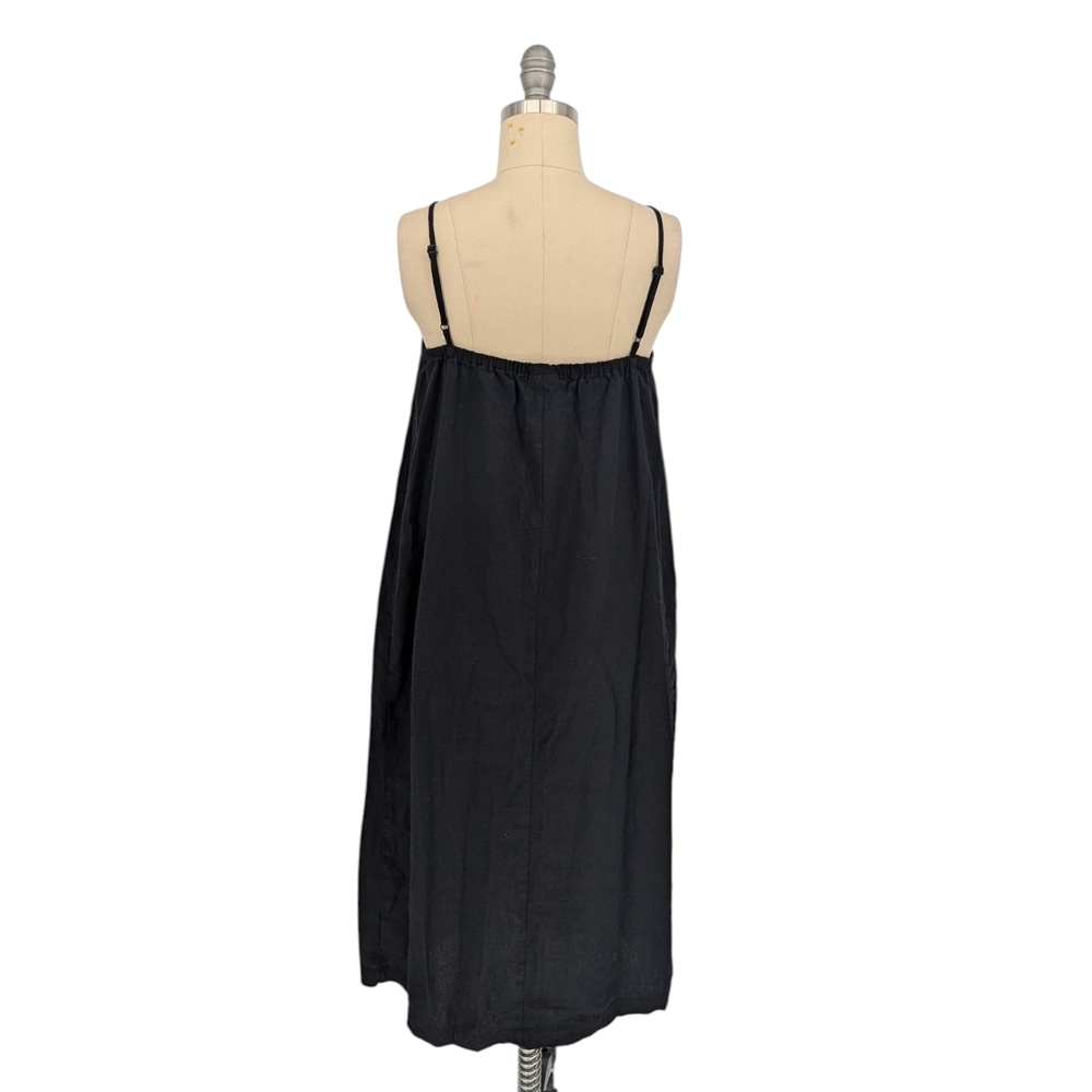 NWOT A New Day Shift Linen Dress Black size XS summer coastal beach minimalist - Picture 2 of 5